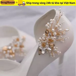 SNUGHOUSE 2 Chiếc (1 Đôi) Giày Quyến Rũ Nữ Bé Gái Cao Gót / Giày Bốt Phụ Kiện Cô Dâu Khóa Trang Trí