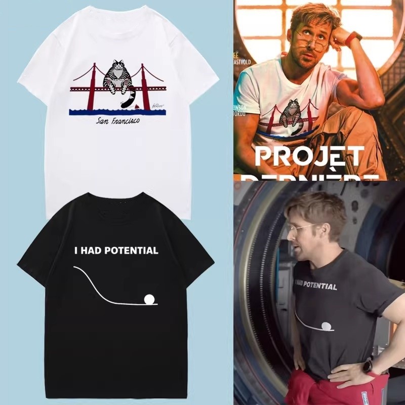 Áo thun mềm mại dành cho fan phim GN Project Hail Mary 2026, tay ngắn, phù hợp mùa hè