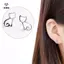 Bông Tai Mèo Bạc Dễ Thương - Quà Tặng Trang Sức Phù Hợp Cho Cô Gái Đáng Yêu