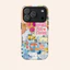 Họa tiết cắt dán phong cách mùa hè Thích hợp cho iPhone17 17Pro 16 15 13 XR 13mini 8PLUS Vỏ điện thoại chống sốc hai lớp Vỏ bảo vệ toàn diện bóng loáng