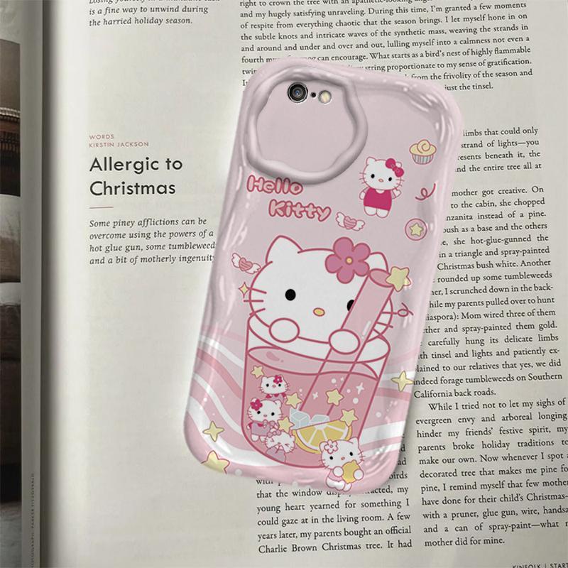 Ốp Lưng Cho iPhone 6 6S 7 8 SE iPhone 6Plus iPhone 6sPlus Phim Hoạt Hình Kem Cặp Đôi Mèo Mềm TPU 3D Sóng Vỏ Điện Thoại Silicon