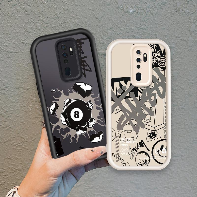 Ốp Cho OPPO A9 2020 A5 2020 A11 Vỏ Điện Thoại Mềm Silicon Hoạt Hình TPU Bi-a Xu Hướng Mắt Thiên Thần Chống Sốc Ốp Lưng
