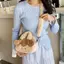 MAKY Sa Mạc Ngọt Ngào Pudding Túi Đeo Ngang Búp Bê Sang Trọng Trẻ Em Bapa Dung Tích Lớn Với Mặt Dây Chuyền Sang Trọng Hoạt Hình Túi Đeo Vai Bé Gái VN