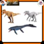 ANIA (Takara Tomy) Jurassic World Dinosaur Playset – Realistic Moving Dinosaur Figures Toy Set, Ages 3+