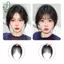 Topper tóc giữa với fringe giả, dễ gắn và tháo rời, phù hợp phụ nữ muốn thêm vẻ tự nhiên cho mái tóc của mình.