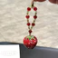 Dâu Đầy Đủ Trái Cây Lắc Berry Điện Thoại Di Động Dây Xích Kim Cương Niche Tinh Tế Móc Khóa Phong Cách Mới Dễ Thương Nữ Độc Quyền Nhỏ