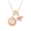 26 Chữ Vòng Cổ Nữ Đồng Kẻ Sọc Zircon Ánh Sáng Sang Trọng Phù Hợp Với Đường Đá Chữ Pend