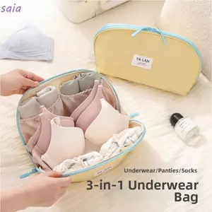 Túi đựng quần áo SAIA, Túi đựng đồ lót ba trong một di động, Chức năng nén nhẹ Dụng cụ sắp xếp hành lý đa năng Sử dụng du lịch