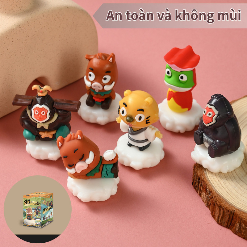 Bộ hộp mù yêu quái nhỏ Núi Mộng Ảo (gồm sáu mẫu: mô hình nhân vật + đế trang trí)