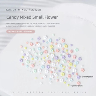 100 Chiếc Móng Tay Nghệ Thuật Hỗn Hợp Hoa Trang Sức Hoa Nhỏ Ngọc Trai Thép Hạt Macaron Màu Kẹo Nhựa Trang Trí Móng Tay Dụng Cụ Làm Móng Tay Cho Tiệm Móng Tay