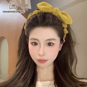 Nhíp Retro Nhung Nơ Thời Trang Tính Khí Cao Thái Tóc Cho Nữ VN