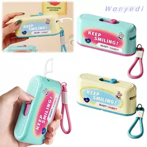 WANYEDI Floss, với 10 que đánh bóng có hộp đựng bóng lưu trữ, que bóng bật lên di động