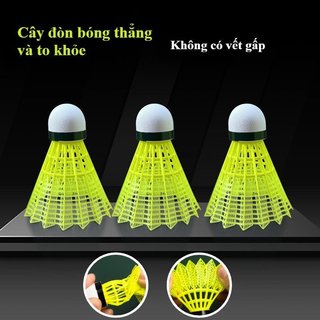 Cầu lông nylon bền bỉ, chuyến bay ổn định, phù hợp cả trong và ngoài trời