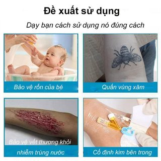 Băng y tế PU chống thấm nước Băng vết thương trong suốt thoáng khí Hàng rào da linh hoạt sơ cứu