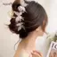 AqToCna Bướm Vuốt Tóc Ba Cá Mập Kẹp Tóc Cho Nữ Dễ Thương Ngọt Ngào Thanh Lịch Kẹp Tóc Phụ Kiện Tóc AqToCna