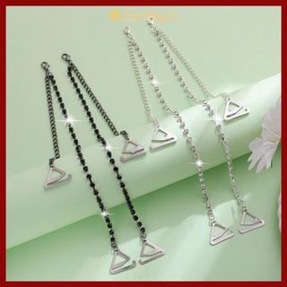 Dây đeo áo ngực đính đá EARTHLYCO, Dây đeo vai đồ lót có thể điều chỉnh chống trượt, Dây đeo áo ngực trang trí vai gợi cảm có thể tháo rời thời trang Váy dạ hội thay thế