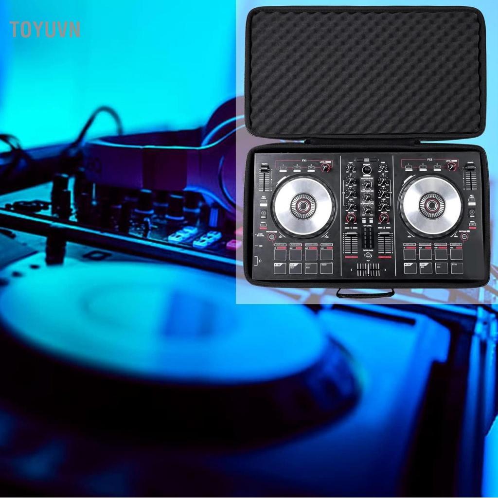 toyuvn Irfora DJ Controller Hard Case Các thiết bị tương thích Giữ an toàn Khóa kéo đôi Đệm xốp Tay cầm tiện lợi cho DDJ FLX4 400 SB2 SB3 RB