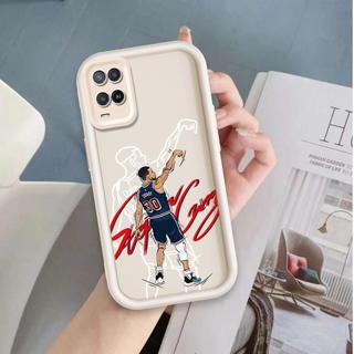 Ốp Lưng Cho OPPO A54 4G Hoạt Hình Silicon Mềm Đáng Yêu Vỏ Điện Thoại TPU Bóng Rổ Cà Ri Mắt Thiên Thần Ốp Lưng Chống Sốc