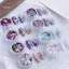 TRTR 1jar Nhiều Màu Sắc Iridescent Laser Móng Tay Lấp Lánh Trang Trí Màu Sắc Hỗn Hợp Sequin Flakes Phụ Kiện Làm Móng Tay DIY Nail Art Design VN