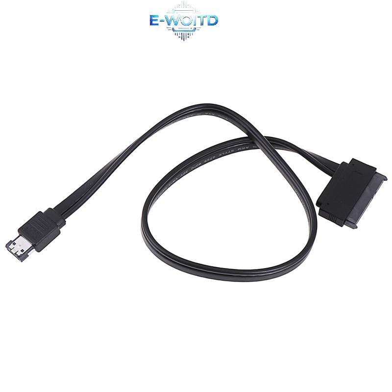 E-WOITD Power esata usb 2.0 5v 12vbo đến 2.5 '' 3.5 '' 22pin sata hdd cáp chuyển đổi E-WOITD