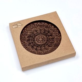 Gỗ Chắc Chắn Bắc Mỹ Đen Quả óc chó Cà Phê Coaster Cốc Gỗ Cách Nhiệt Miếng Lót Chống bỏng Bàn Ăn Gốm Gỗ