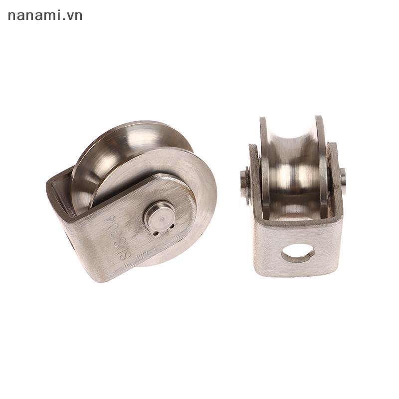 [nanami] Vòng bi bánh xe ròng rọc thép không gỉ chịu lực nặng 48mm đường kính