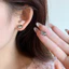 Hoạt Hình Dễ Thương Bông Tai Nhỏ Bộ Kết Hợp Bạc Đơn Giản Nhỏ Mini Một Tuần Bông Tai Sinh Viên Bông Tai Bông Tai Bông Tai Bông Tai