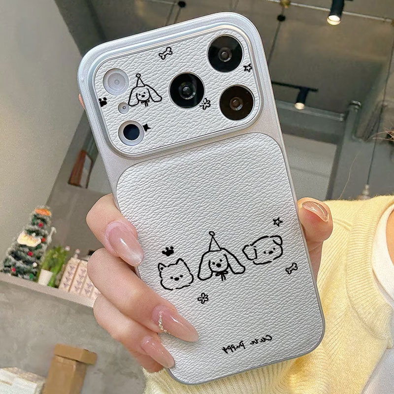 Ốp lưng iPhone Ba chú chó con Bao da mềm cao cấp đựng máy ảnh - iP 7/8/X/XS/XR/11/12/13/14/15/16/17/Plus/Air/Pro/Max