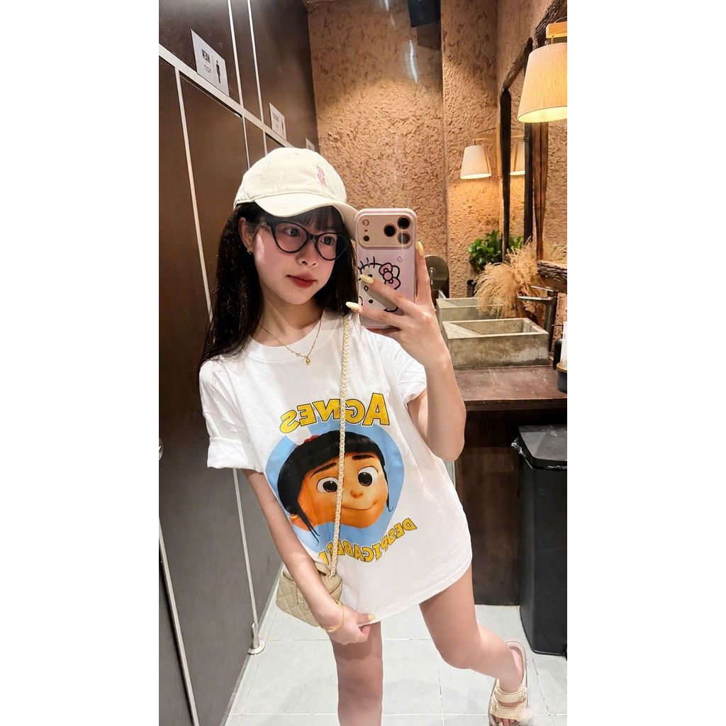 Áo thun  in  đơn giản mà sang trọng . Chất cotton mềm mỏng và mát- chữ ANNESS -chang3158