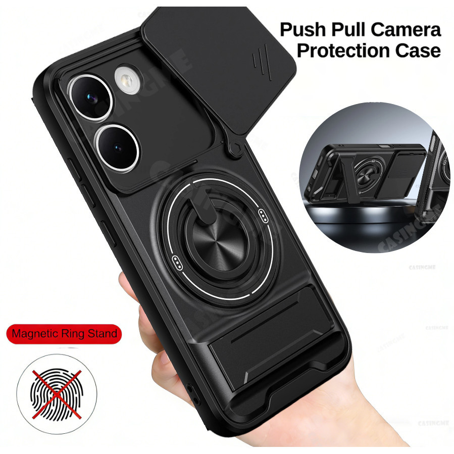 Ốp Điện Thoại Đa Năng Sang Trọng Thích Hợp Cho POCO X8 2026 X6 X7 F7 F4 F5 F8 Pro Max Ultra 5G 4G Dây 360°Giá đỡ vòng có vỏ máy ảnh Vỏ bảo vệ gắn trên ô tô từ tính