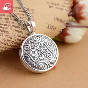 Mặt dây chuyền hộp khí chất cổ điển có thể mở vòng cổ nữ đa năng theo phong cách Tây Tạng