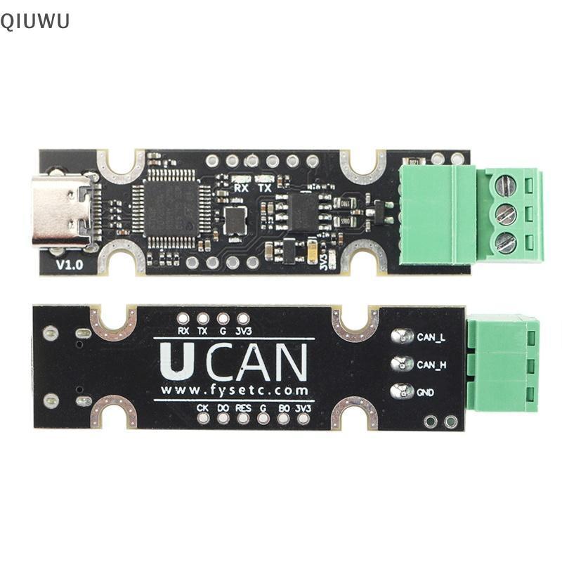 Bộ chuyển đổi USB sang CAN chuyên nghiệp QIUWU 1 chiếc Hỗ trợ Firmware Klipper có thể gập lại cho hệ thống giám sát dữ liệu thời gian thực.