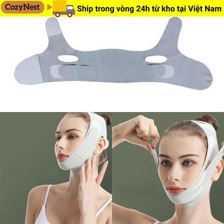 Dây đeo nâng cơ mặt COZYNEST, Đai nâng cơ mặt thoáng khí có thể điều chỉnh, Làm mát di động hình chữ V Chin Up Chăm sóc da