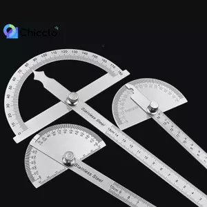 Dụng cụ đo góc kim loại 180 độ Dụng cụ đo góc Goniometer Dụng cụ chế biến gỗ Đẹp