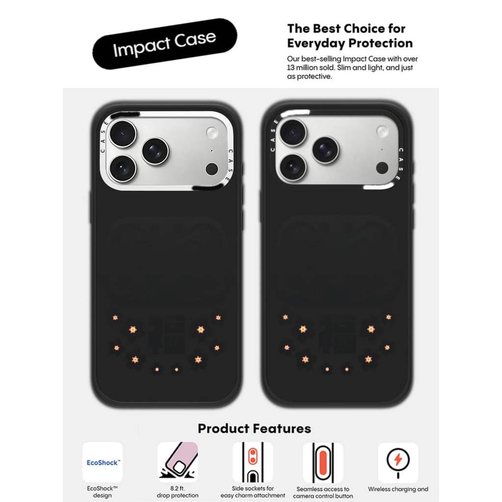 CASECASE X Hộp đựng ngôi sao đối xứng Phiên bản vòng máy ảnh màu trắng Màu đen mờ Vỏ tác động hút từ tính cứng cho Apple IPhone 13 14 15 16 17 Pro Max Air Plus có hộp