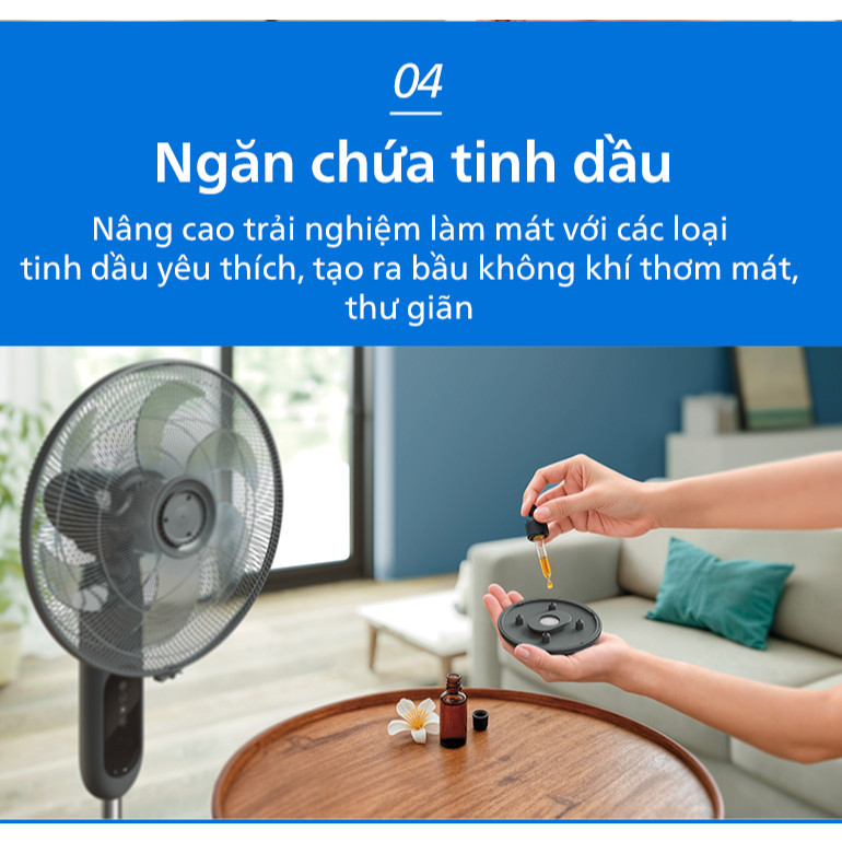 Quạt Đứng Philips CX1520/01 Bền Bỉ, Sang Trọng Chạy Êm | Hàng Chính Hãng BH 24 Tháng