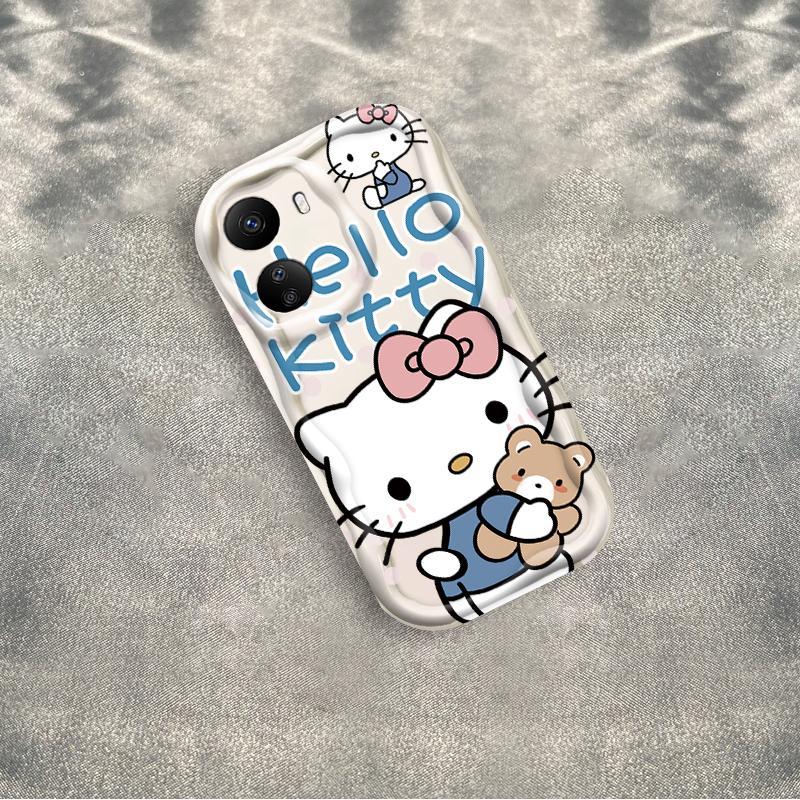Thích hợp cho Redmi 13C / POCO C65 3D TPU mềm Kitty Rilakkuma Vỏ điện thoại chống sốc