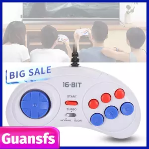 Guansfs Guansfs Estink Máy chơi game cầm tay mini Bộ điều khiển chơi game tiện dụng Tay cầm chơi game màu trắng với chức năng Turbo Cảm giác tay thoải mái [trò chơi điện tử]