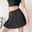 Váy Tennis Yoga Nữ Chạy Bộ Váy Thể Thao Màu Trơn Golf Xếp Ly Váy Thể Dục Culottes