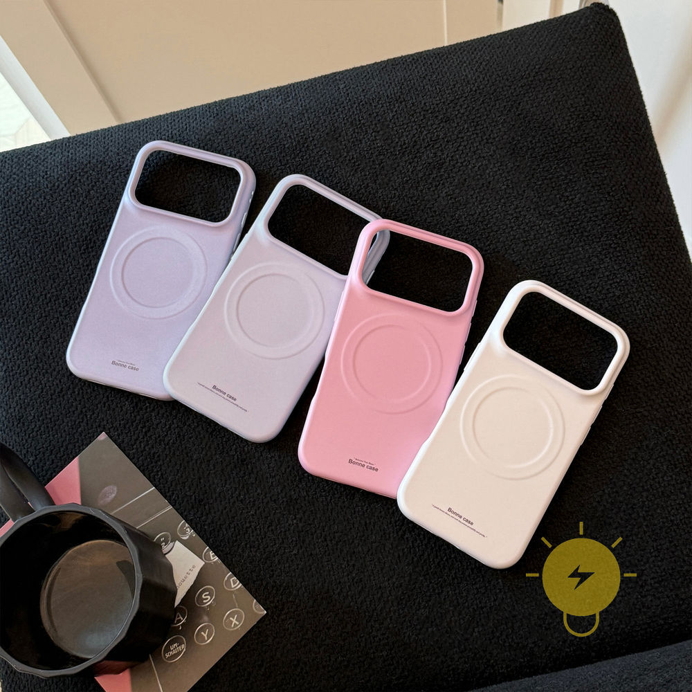 Phone Case For iPhone 17 Pro Max 16 15 14 13 TPU Matte Magnetic Soft Aesthetic Korean Cute