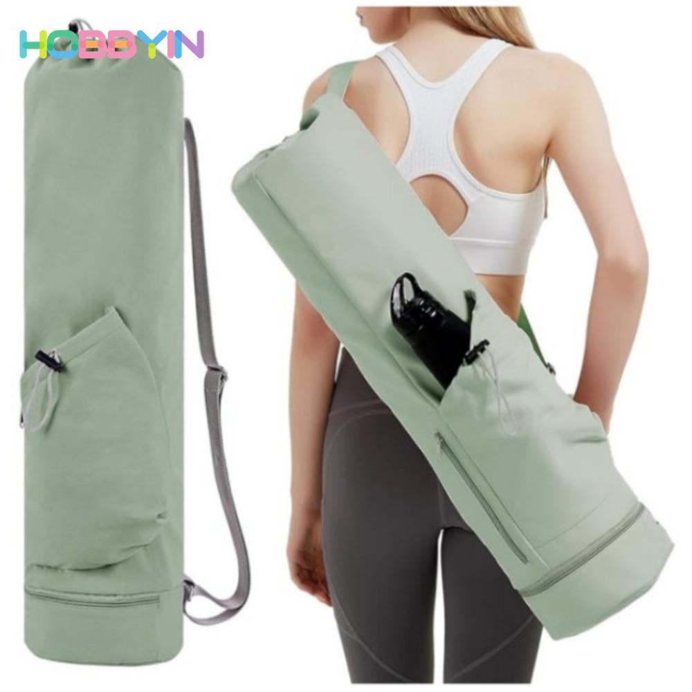Túi đựng thảm yoga HOBBYIN sức chứa lớn, chống thấm nước, có túi bình nước, dây đeo vai điều chỉnh