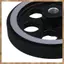 Bánh xe đo cao su nhôm công nghiệp 200X6mm