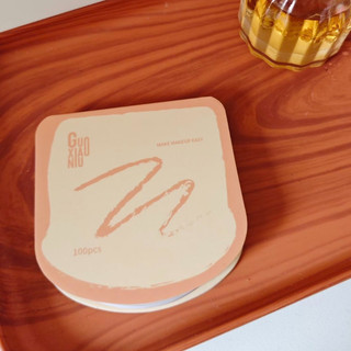 GUOXIAONIU Giấy trang điểm Bánh mì nướng Kem nền dùng một lần Giấy trang điểm kiểm tra màu không viền