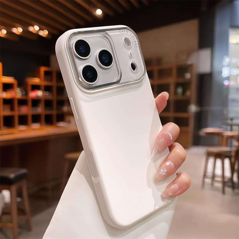 Ốp điện thoại dạng lỏng giả chống ô nhiễm đơn giản cho iPhone 17 Pro Max 12 13 14 15 16 pro max Bao gồm tất cả bảo vệ ống kính máy ảnh vỏ mềm Vỏ bảo vệ vỏ điện thoại
