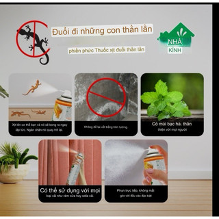 Chai Xịt Đuổi Thằn Lằn Green House Lizard Repellent Spray 300ml