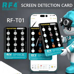 Thẻ kiểm tra màn hình RF4 RF-T01 Màn hình Apple FOG Thẻ chống tháo gỡ Chất liệu PLA Không trầy xước để sửa chữa phát hiện màn hình điện thoại