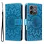 Ốp Lưng Cho Honor 600 Lite Dập Nổi Da Hướng Dương Khe Cắm Thẻ Dây Đeo Tay Chống Rơi Vỏ Điện Thoại