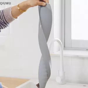 QIUWU Bồn Rửa Nhà Bếp Silicon Splash Guard Mặt Bàn Bếp Có Thể Tái Sử Dụng Thanh Heightenin Tấm vách ngăn Nước Splash Bồn Rửa Bảo Vệ vách ngăn.