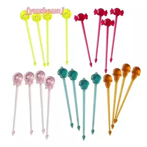 20 Chiếc Giáng Sinh Vui Vẻ Kẹo Trái Cây Nĩa Thực Phẩm Nhựa Mini Hoạt Hình Kid Bánh Trái Cây Tooppi Bento Bữa Trưa Bento Trang Trí Tiệc