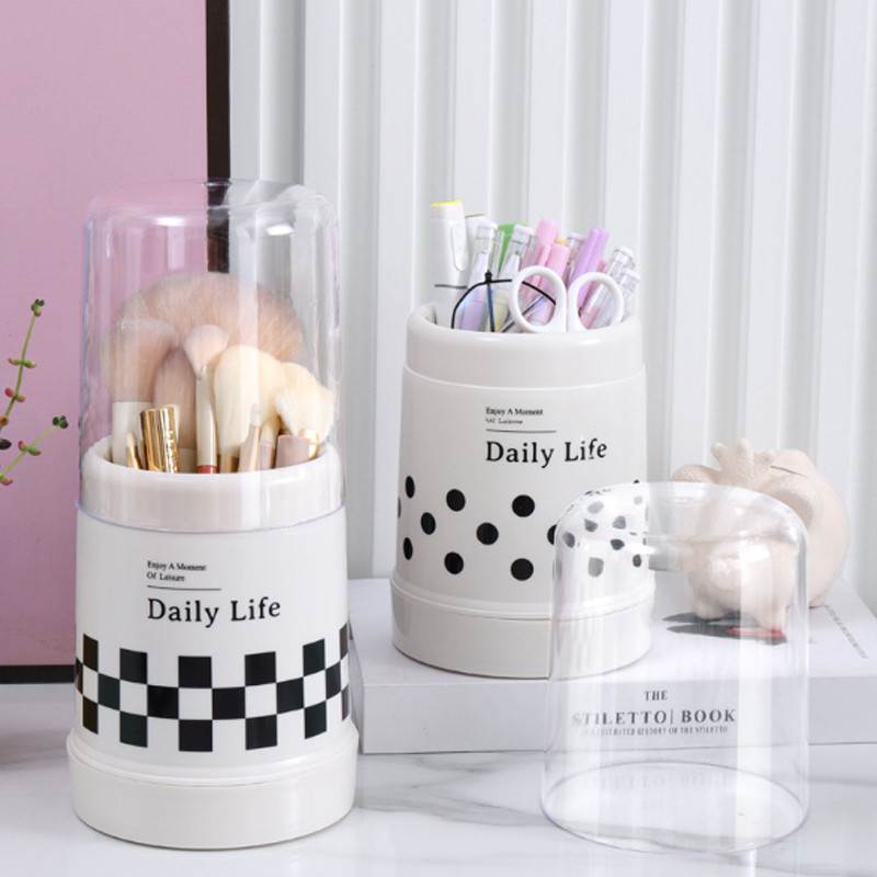 🌤️COD🌤️Ống thoát nước đũa hộp đựng Có Nắp Chống Bụi Giá Dụng Cụ Bằng Nhựa Thân Thiện Với Môi Trường Đế Thể Tháo Rời Cho